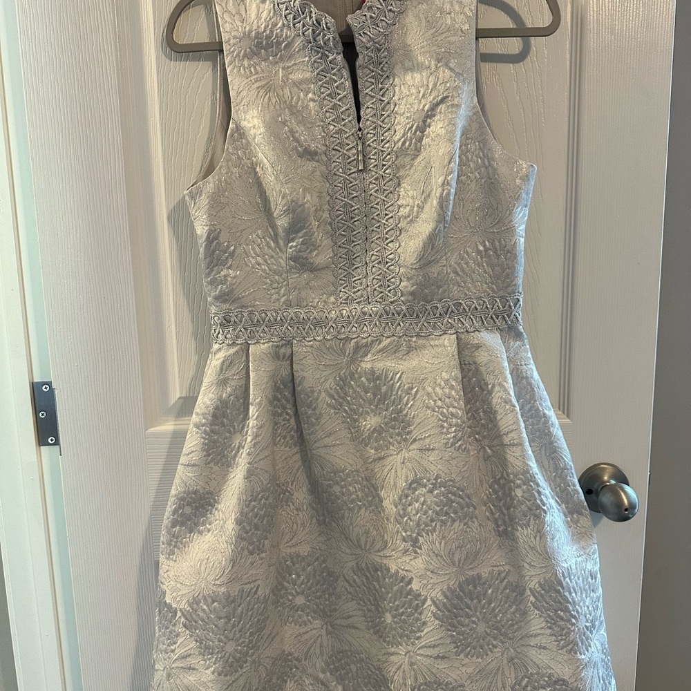 Lilly Pulitzer Franci Dress in Seaside Gray